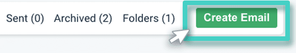Email campaign manager, create email button