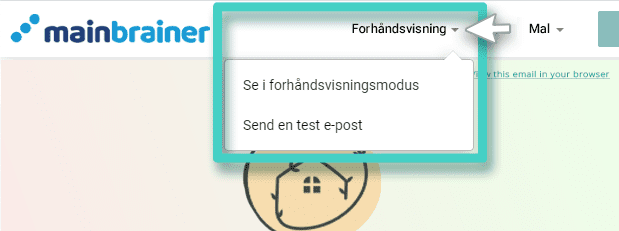 Email creator design preview Opprett ny e-postkampanje. Gå inn i forhåndsvisningsmodus eller send en test-e-post
