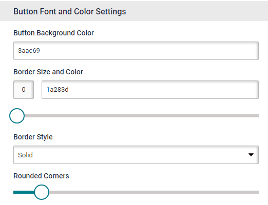 Survey Button Font and Color Settings