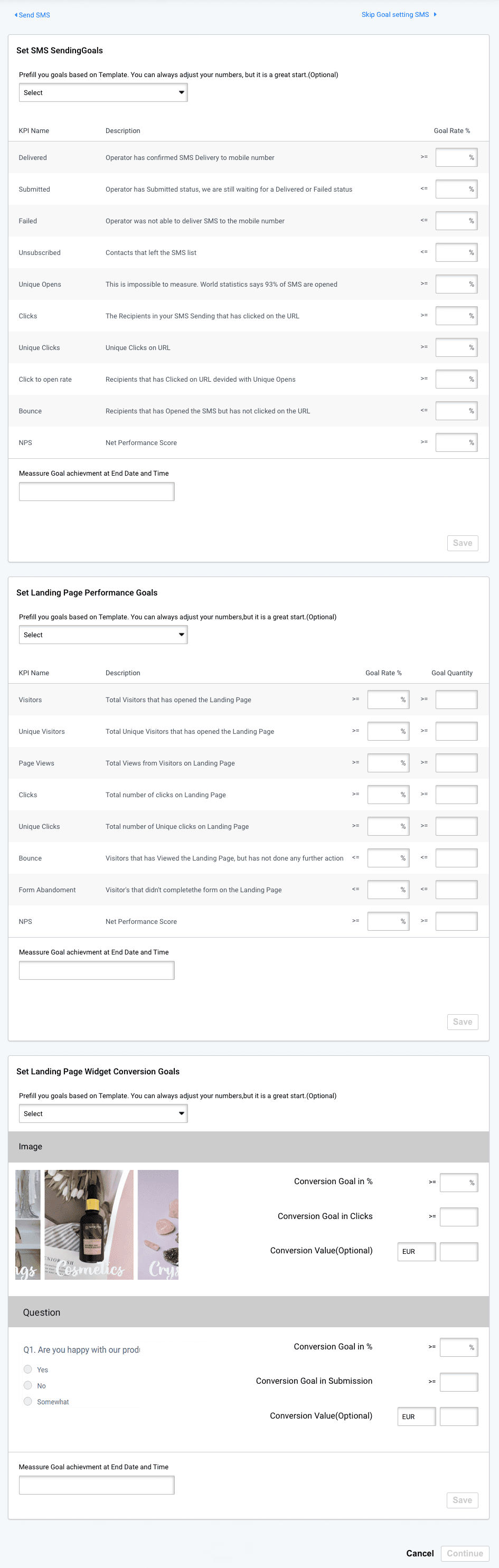 SMS Survey delivery performance Delivery, performance, and conversion goals for SMS sending with Survey