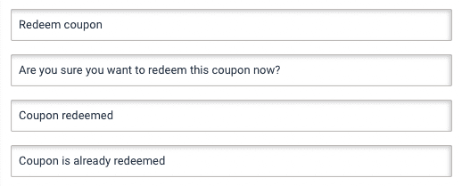 Landing Page Coupon widget multiple columns Coupon Widget multiple columns is visible