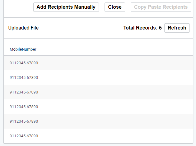 Quick Import Total Records Quick Import Contact list. Total Records are visible