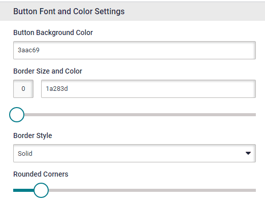 Survey Button Font and Color Settings